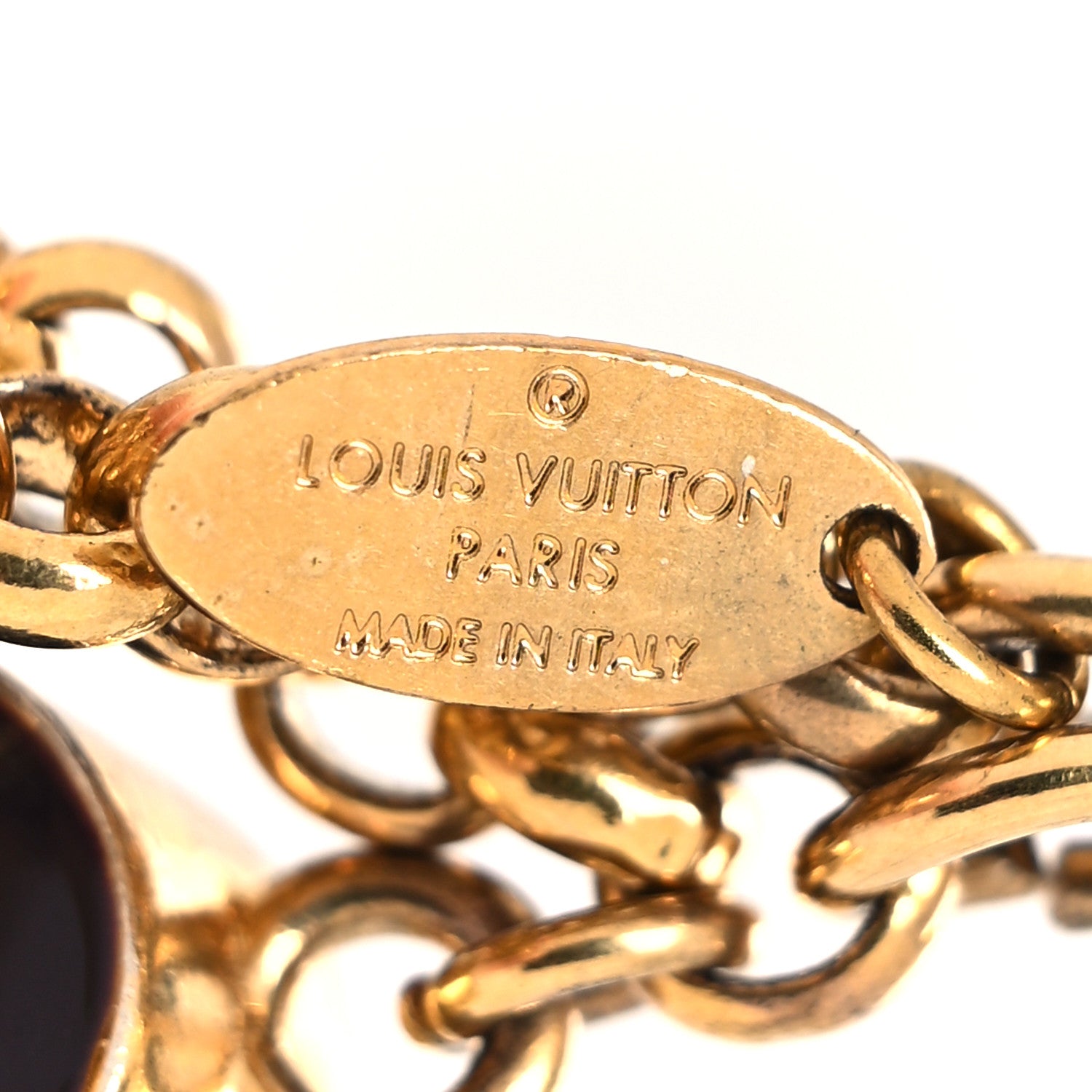 Louis Vuitton Metal Enamel Fleur De Monogram Bag Charm Dore 3 of 5
