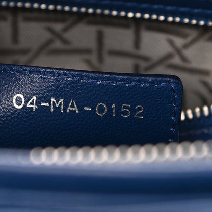 Christian Dior Lambskin Cannage Large Lady Dior Blue 7 of 12