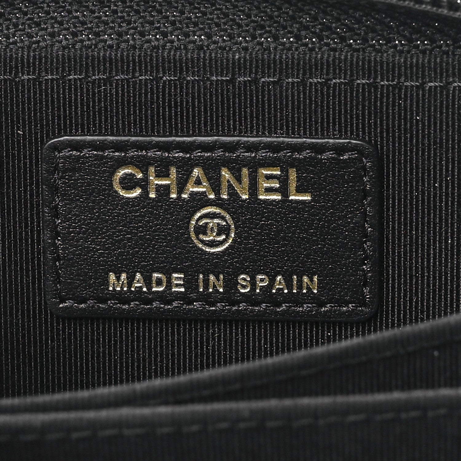 Chanel Caviar Quilted Boy Zip Around Coin Purse Wallet Black 5 of 10