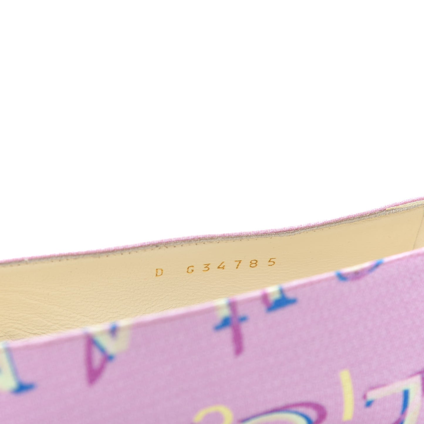 Fabric Grossgrain CC Flats 35.5 Pink Black