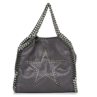 Stella McCartney Shaggy Deer Studded Mini Star Falabella Tote Grey 1 of 6