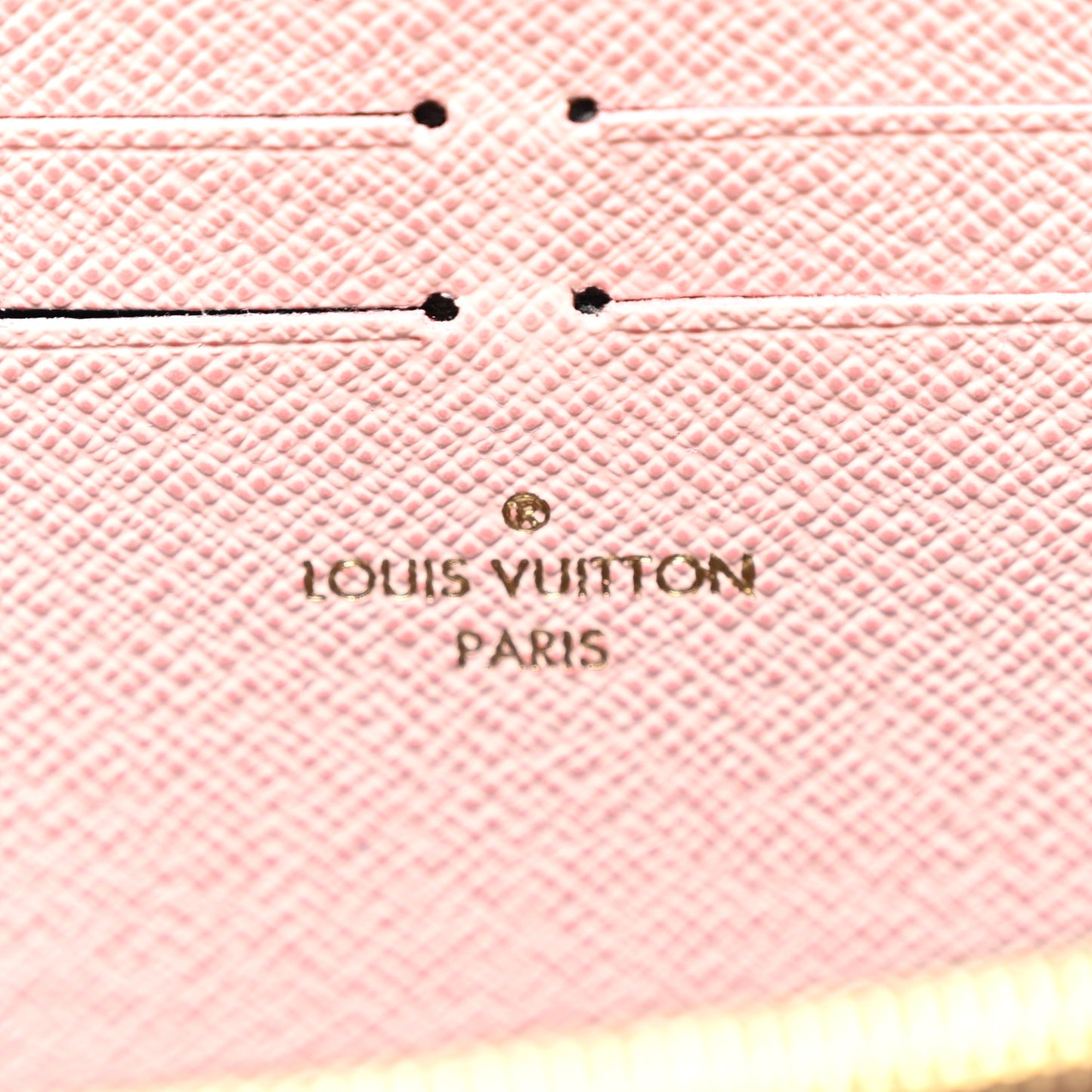 Monogram Clemence Wallet Rose Ballerine