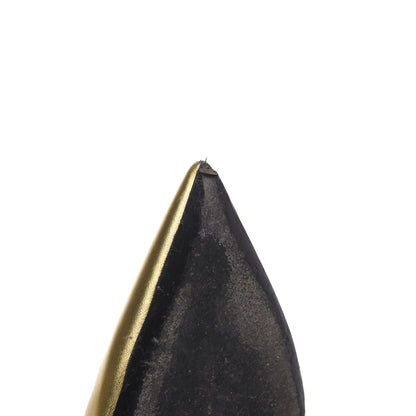 Saint Laurent Calfskin Opyum 100 Pumps 39 Gold 10 of 11