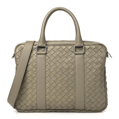 Bottega Veneta Nappa Intrecciato Medium Briefcase Taupe 1 of 10