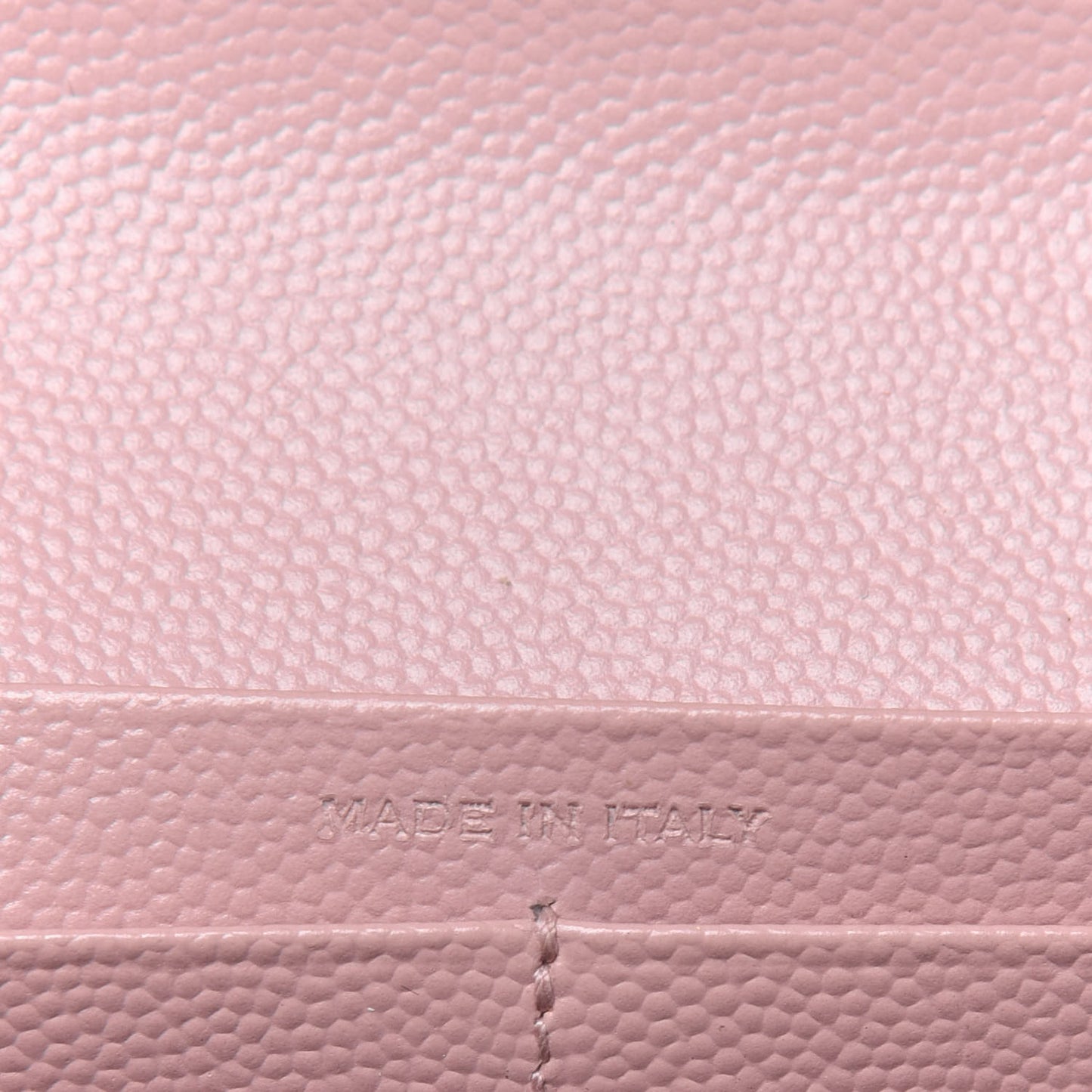 Grain De Poudre Matelasse Chevron Monogram Flap Wallet Pale Pink