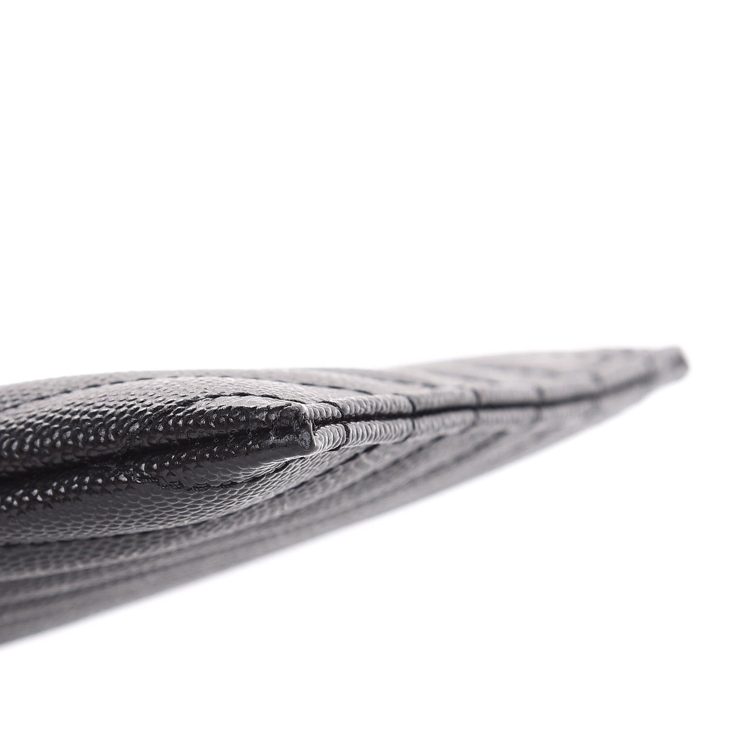 Grain De Poudre Chevron Monogram Bill Pouch Black