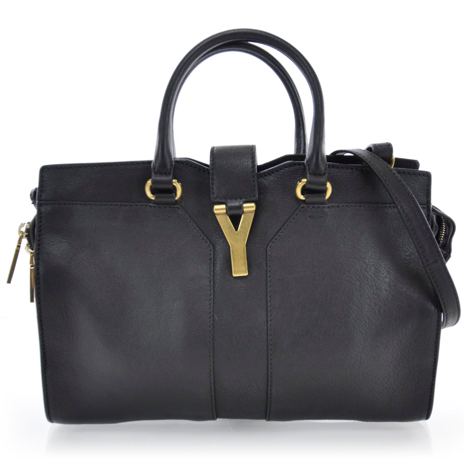 Saint Laurent Leather Mini Cabas Chyc Black 1 of 7