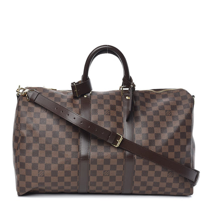 Louis Vuitton Damier Ebene Keepall Bandouliere 45 1 of 10