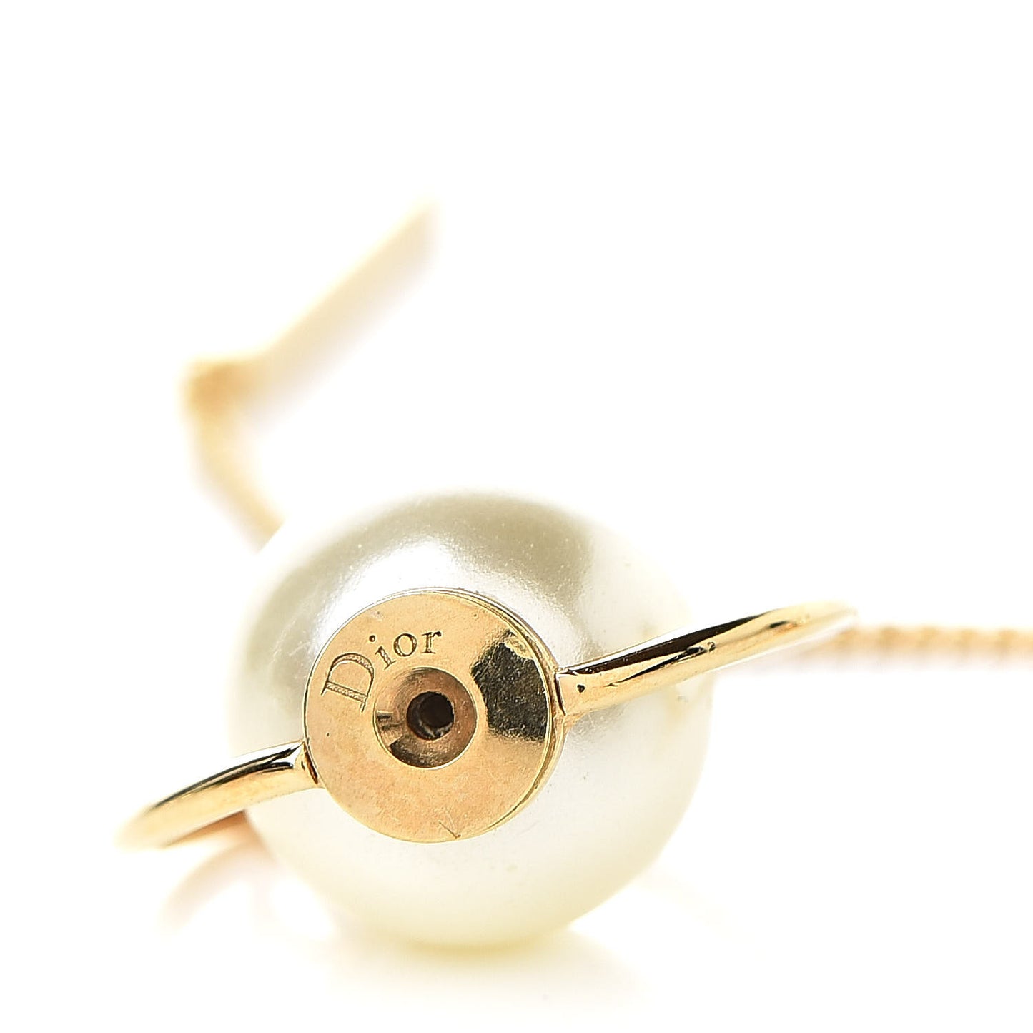 Pearl Tribales Dangle Chain Earrings Gold