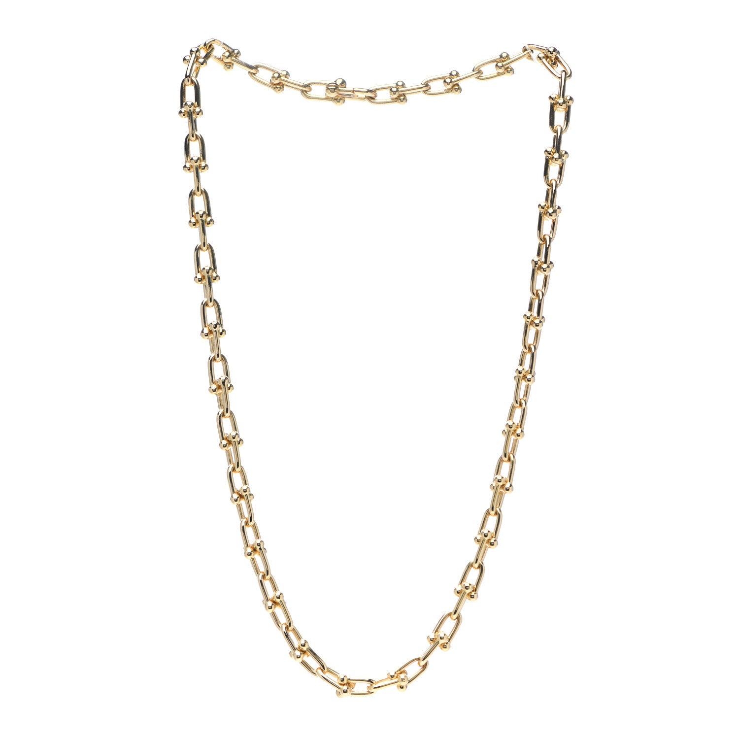 Tiffany 18K Yellow Gold Small HardWear Link Necklace 3 of 6