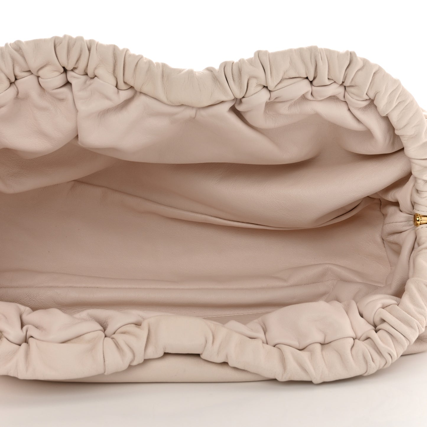 Lambskin Cloud Clutch White