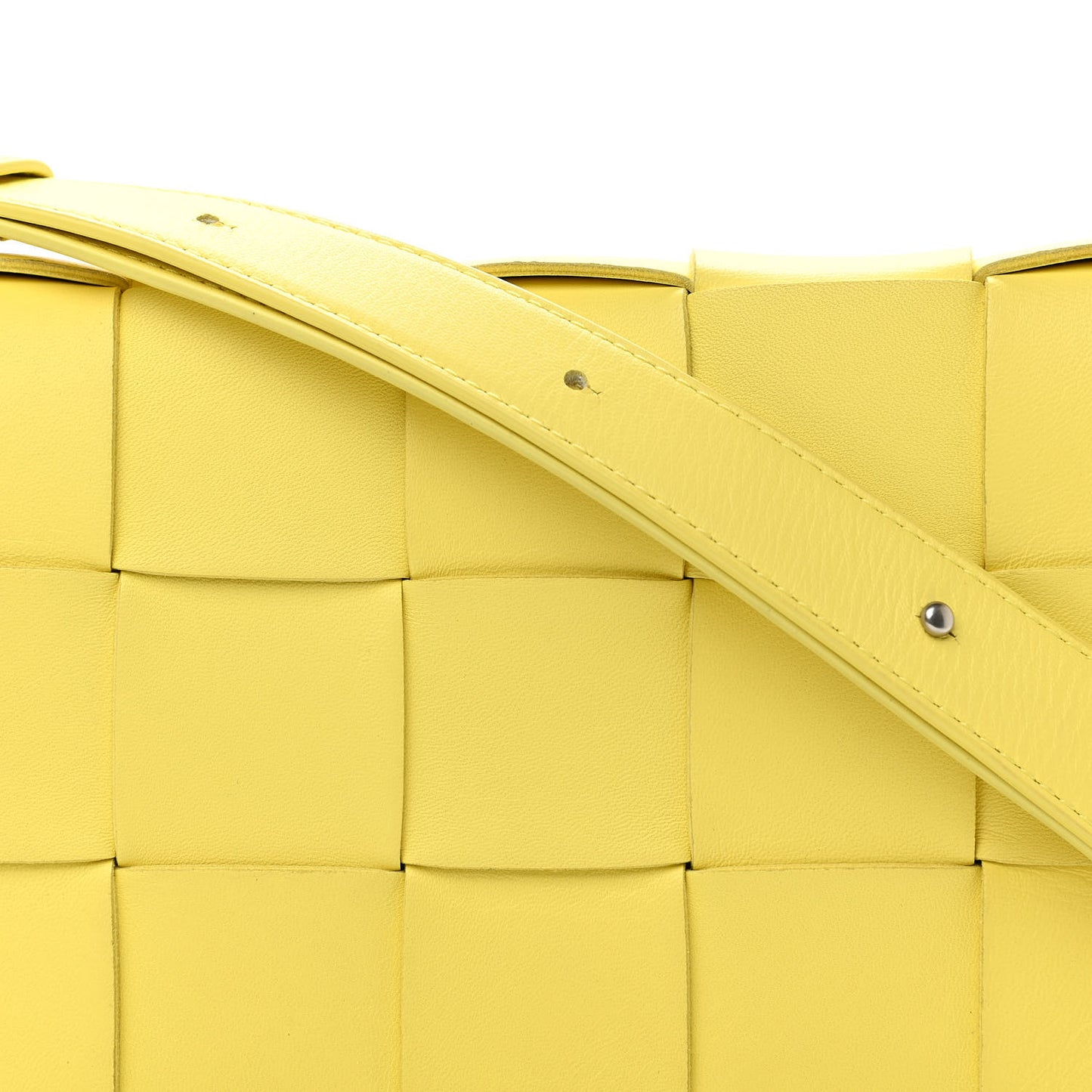 Nappa Maxi Intreccio Cassette Bag Lemonade