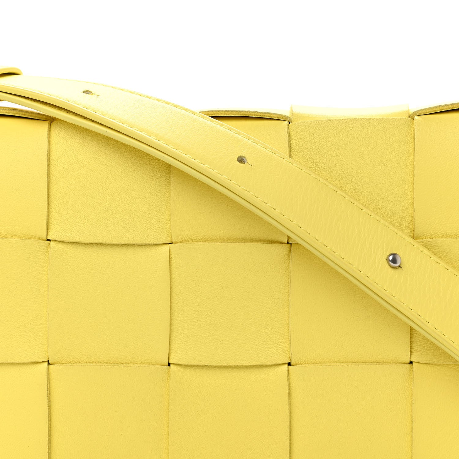 Bottega Veneta Nappa Maxi Intreccio Cassette Bag Lemonade 7 of 11
