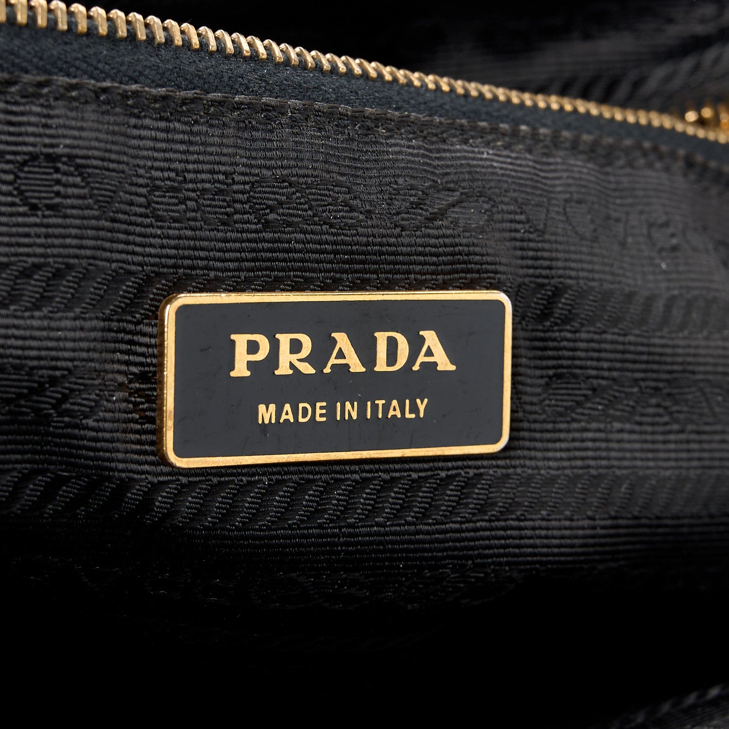 Prada Tessuto Nylon Soft Calfskin Shoulder Bag Black 6 of 11