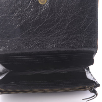 Balenciaga Agneau Classic Hardware Money Wallet Black 5 of 11
