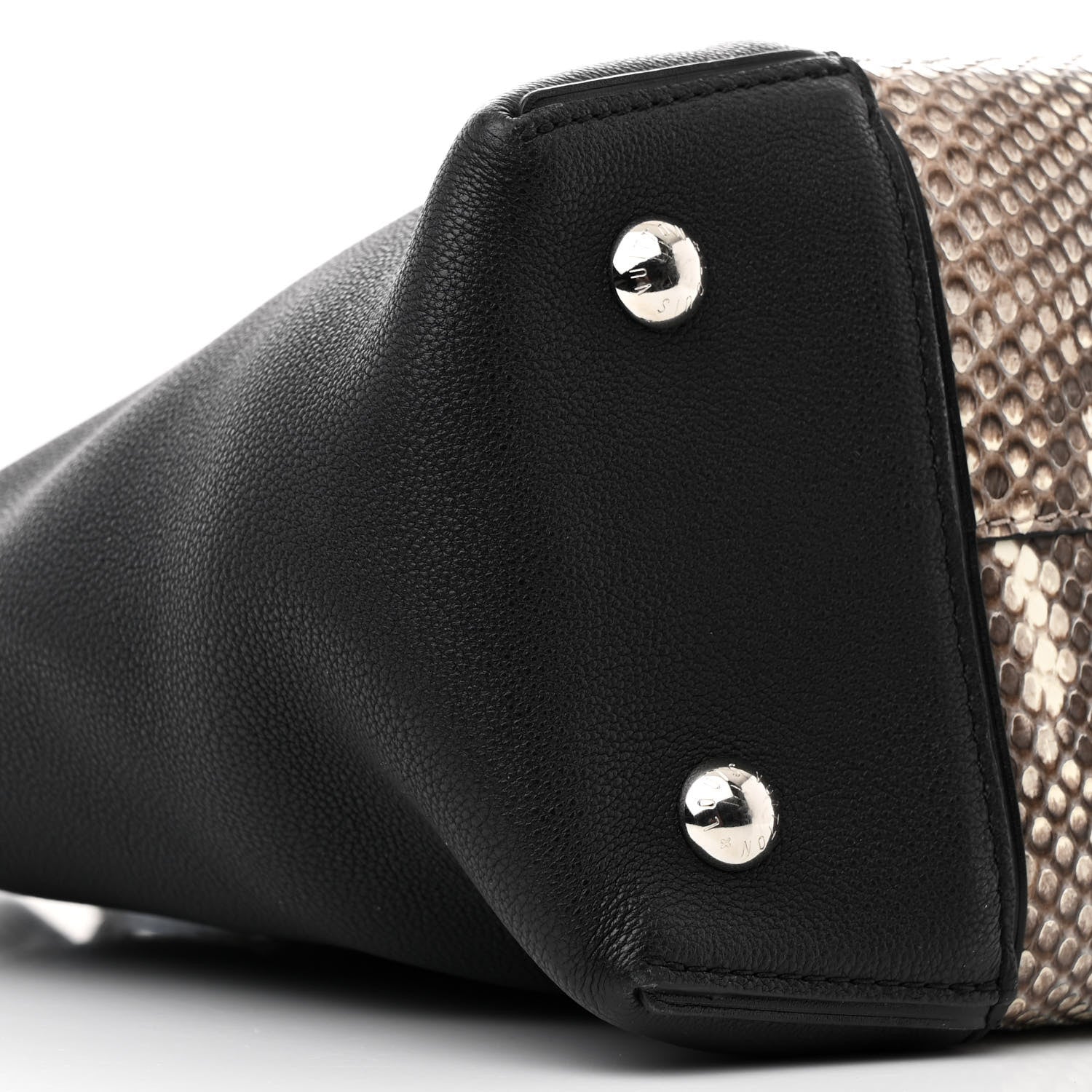 Louis Vuitton Snakeskin Soft Lockit PM Black 9 of 10