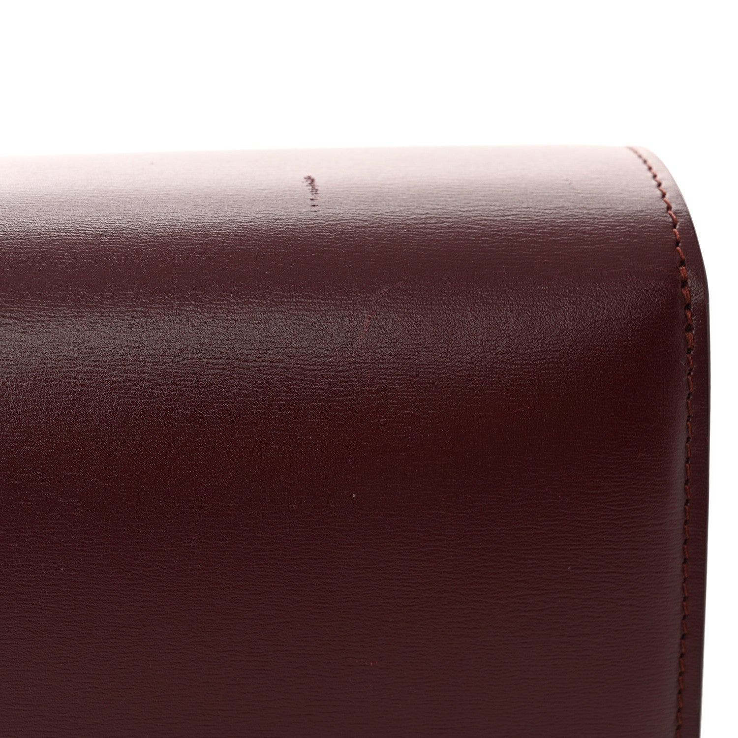 Celine Box Calfskin Small Classic Box Flap Bag Burgundy 8 of 9