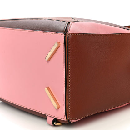 Loewe Calfskin Medium Puzzle Bag Tan Medium Pink 6 of 9