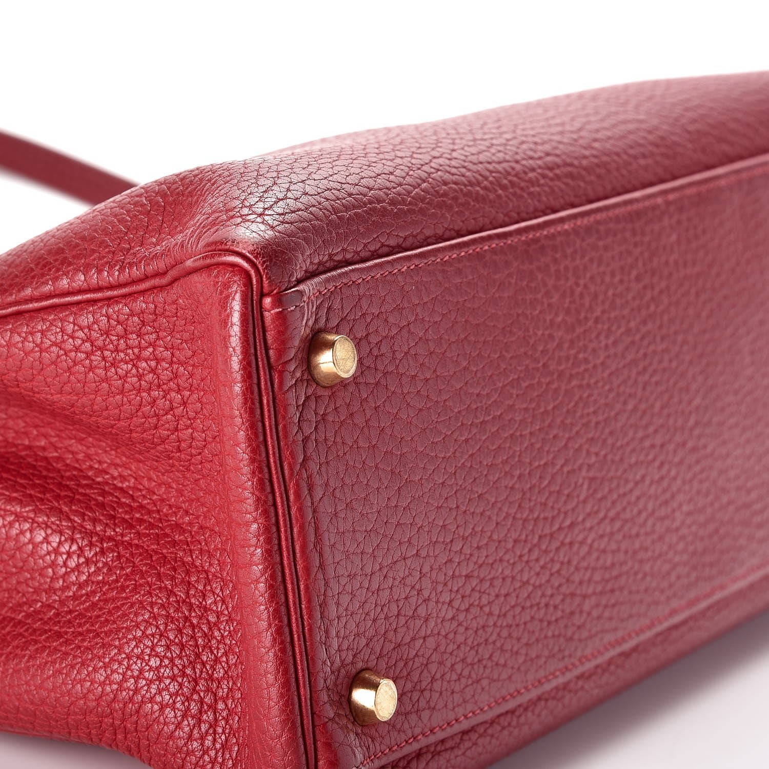 Hermes Taurillon Clemence Retourne Kelly 32 Rouge Garance 7 of 41