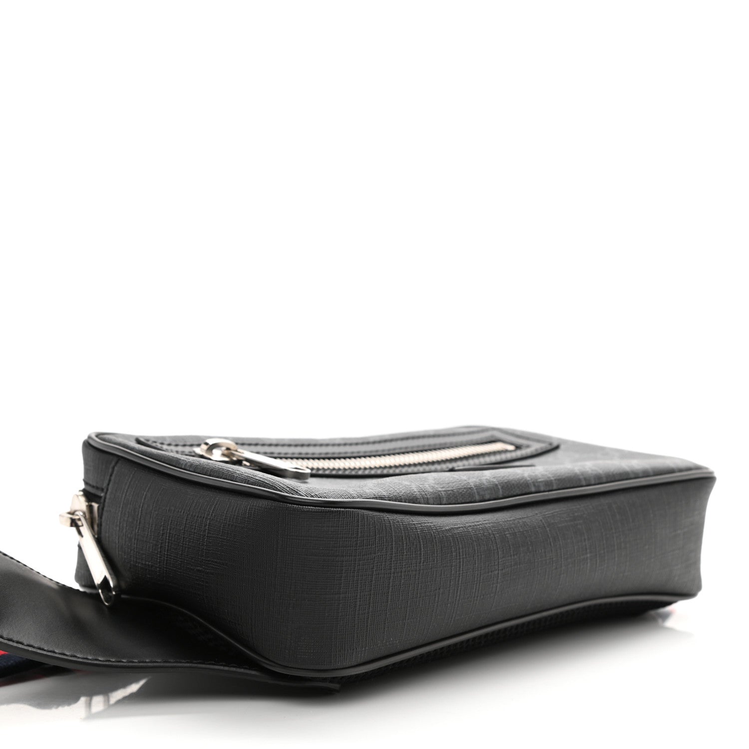 Gucci Soft GG Supreme Monogram Web Belt Bag Black Grey 4 of 9