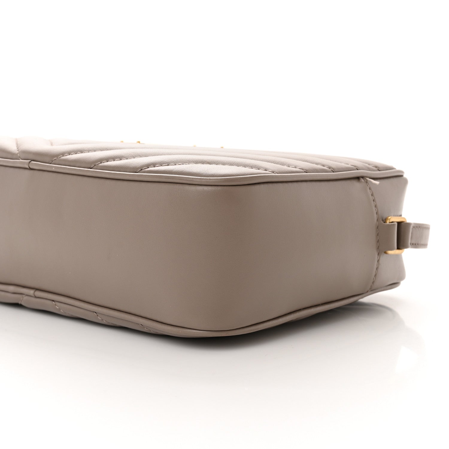 Saint Laurent Calfskin Matelasse Monogram Lou Camera Bag Greyish Brown 10 of 11