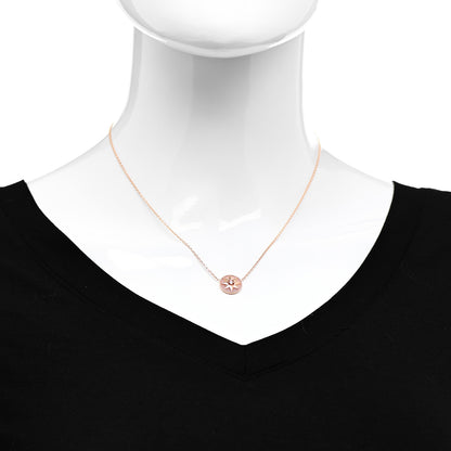 Christian Dior 18K Rose Gold Diamond Pink Opal Rose Des Vents Necklace 2 of 6