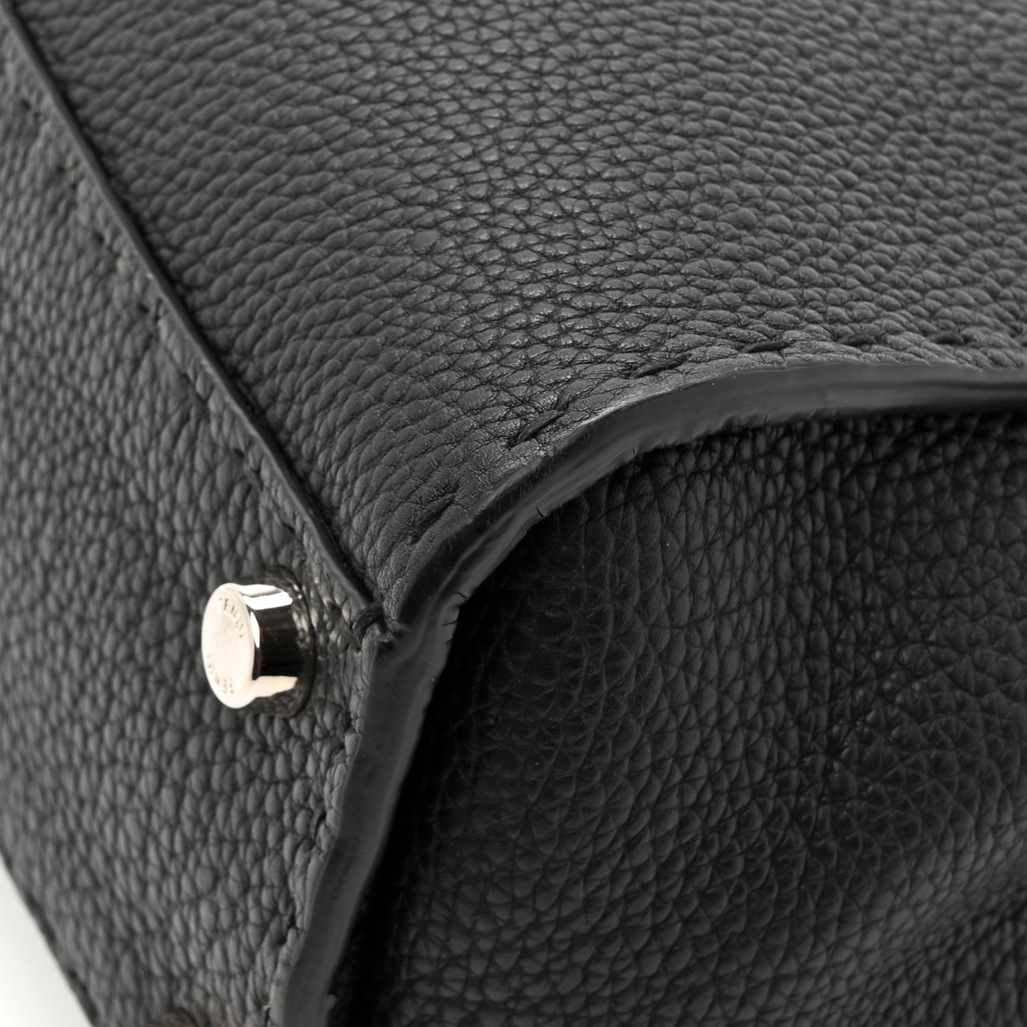 Cuoio Romano Selleria Bi-Color Medium Peekaboo Iconic Satchel Black Mou