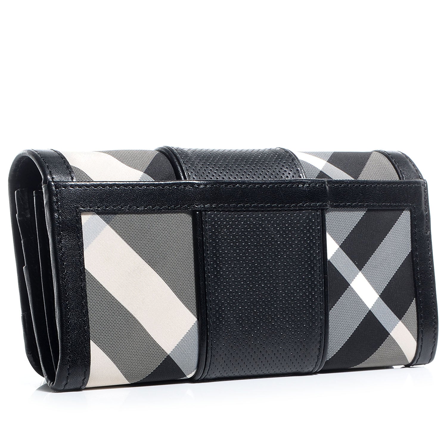Burberry Beat Check Penrose Perforated Wallet Black 3 of 8