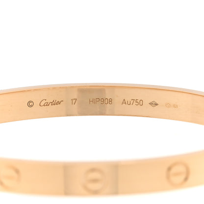 Cartier 18K Yellow Gold LOVE Bracelet 17 4 of 7
