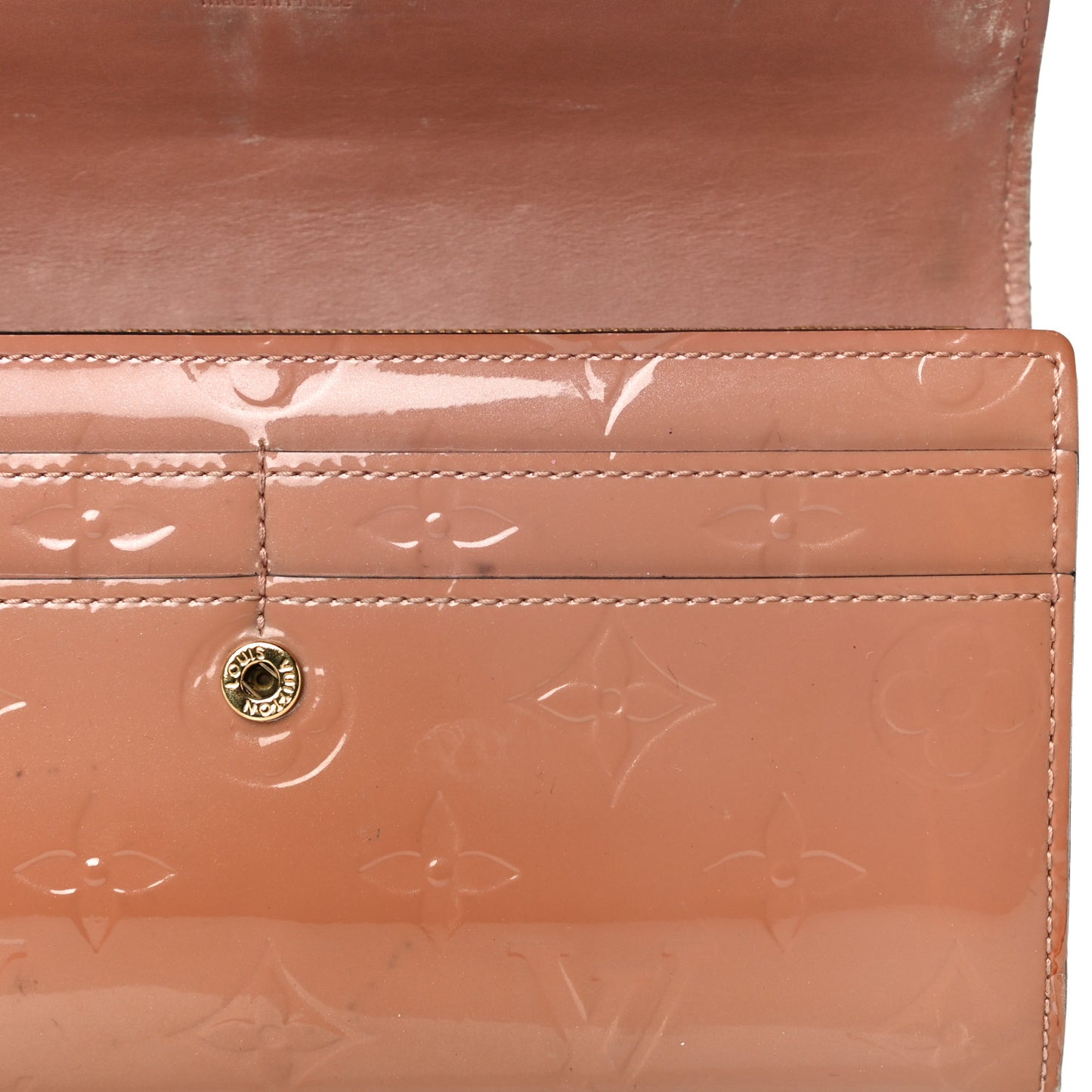 Vernis Sarah Wallet Rose Velours