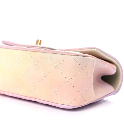 Chanel Lambskin Quilted Ombre Mini Top Handle Rectangular Flap Pink Multicolor 9 of 10
