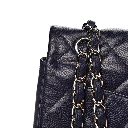 Chanel Caviar Quilted Maxi Double Flap Navy Blue 13 of 19