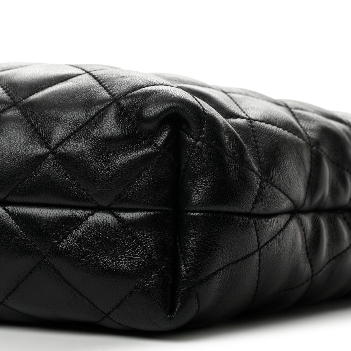 Saint Laurent Lambskin Quilted Maxi Icare Shopping Tote Black 11 of 15