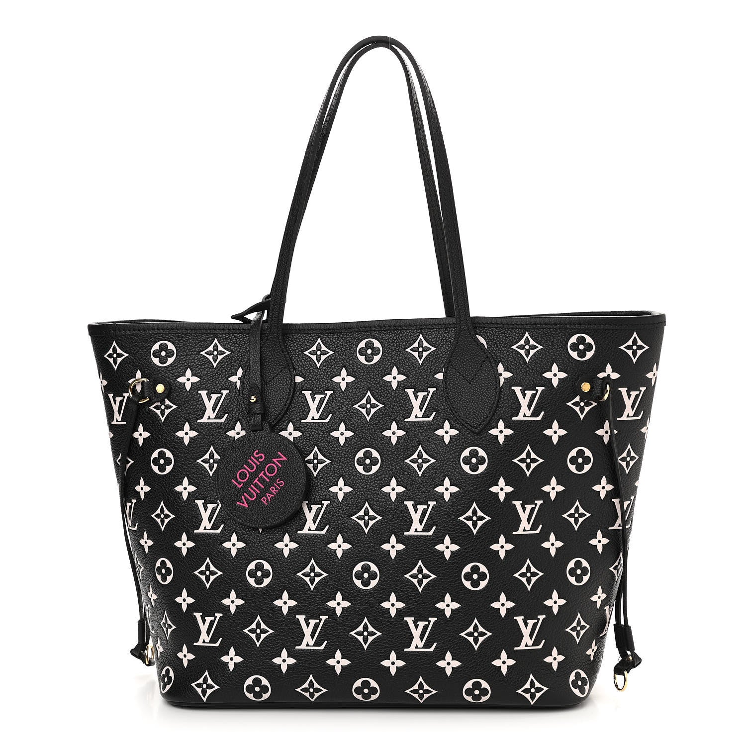 Louis Vuitton Empreinte Spring In The City Neverfull MM Black White Pink 1 of 9