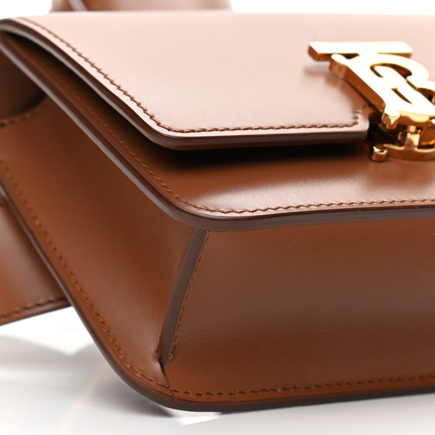 Calfskin TB Belt Bag Malt Brown