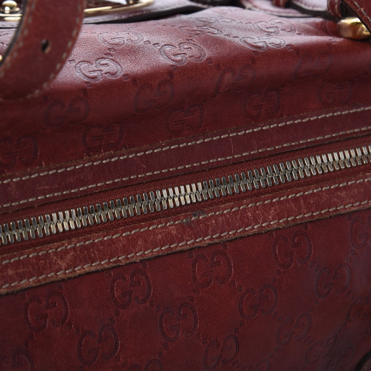 Guccissima 85th Anniversary Boston Rusty Red