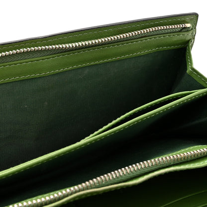 Valentino Garavani Calfskin Rockstud Wristlet Travel Wallet Green 10 of 17