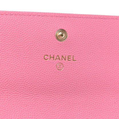 Chanel Caviar Pearl Quilted Coco Candy Wallet Pink 6 of 7