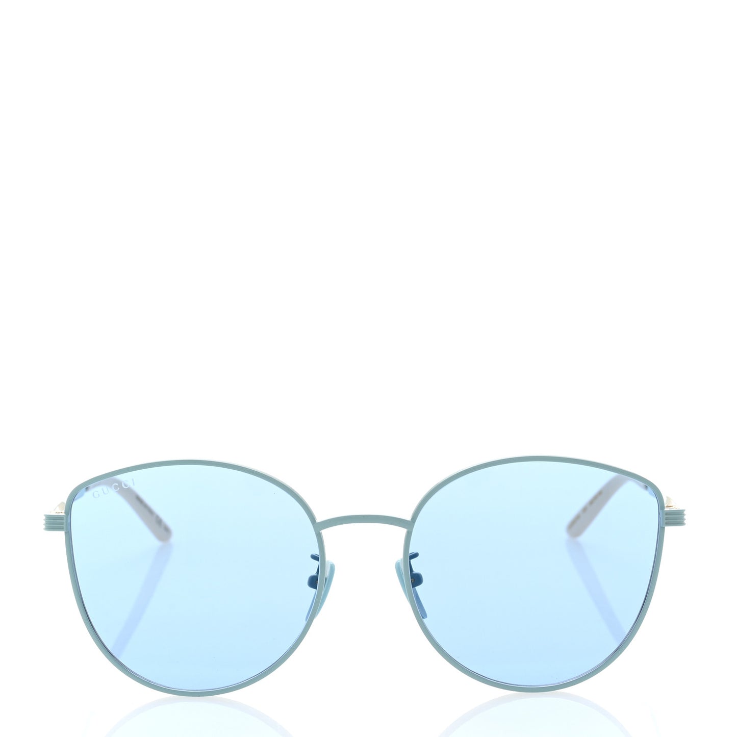 Metal Cat Eye GG0807SA Sunglasses Pale Blue