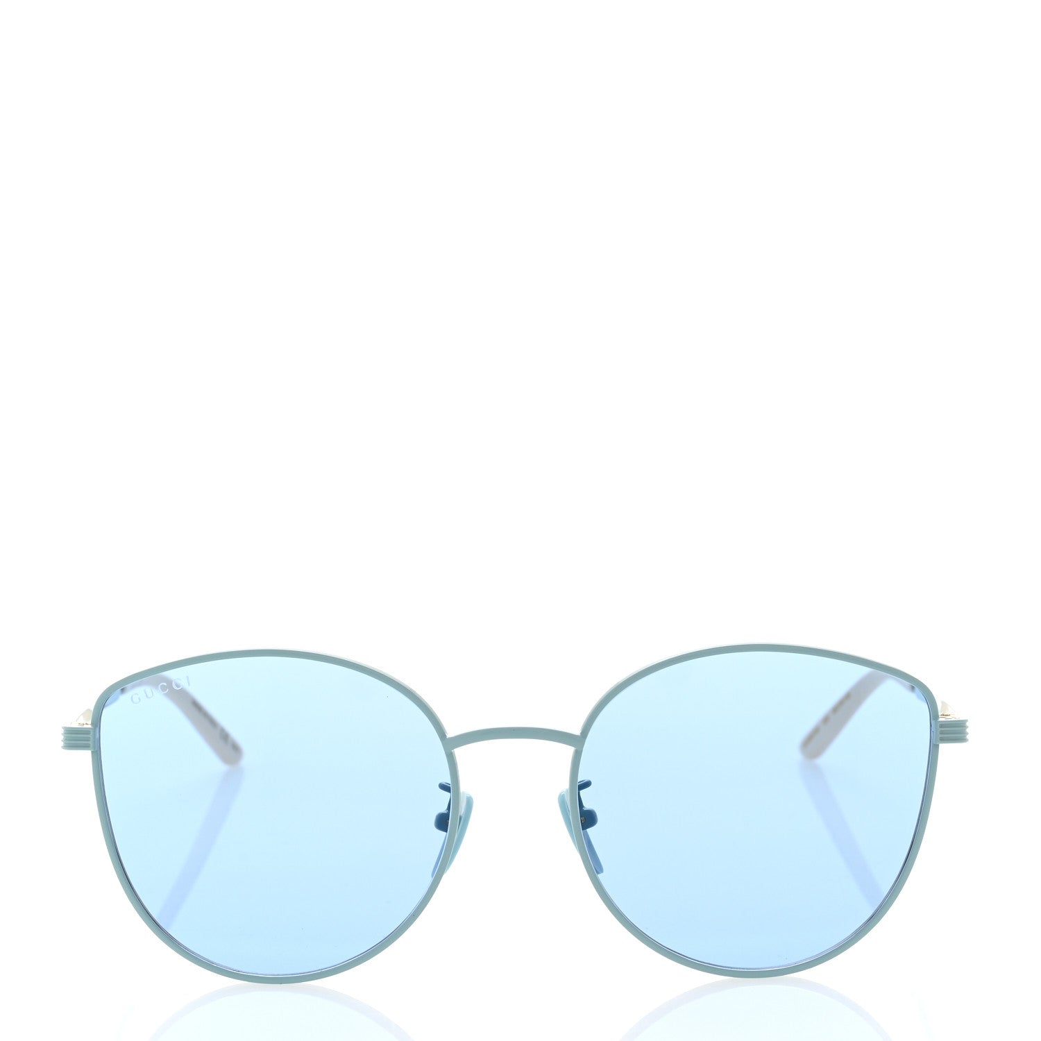 Gucci Metal Cat Eye GG0807SA Sunglasses Pale Blue 2 of 8