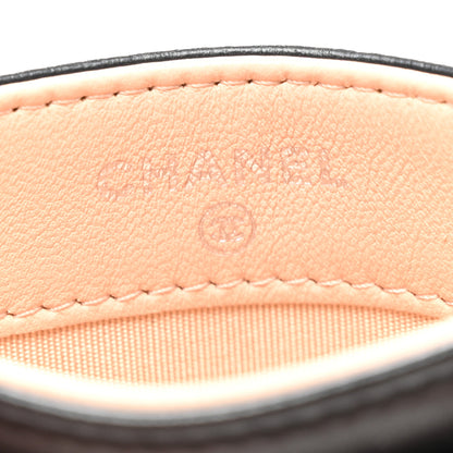 Chanel Lambskin Camellia Embossed Card Holder Black 6 of 8