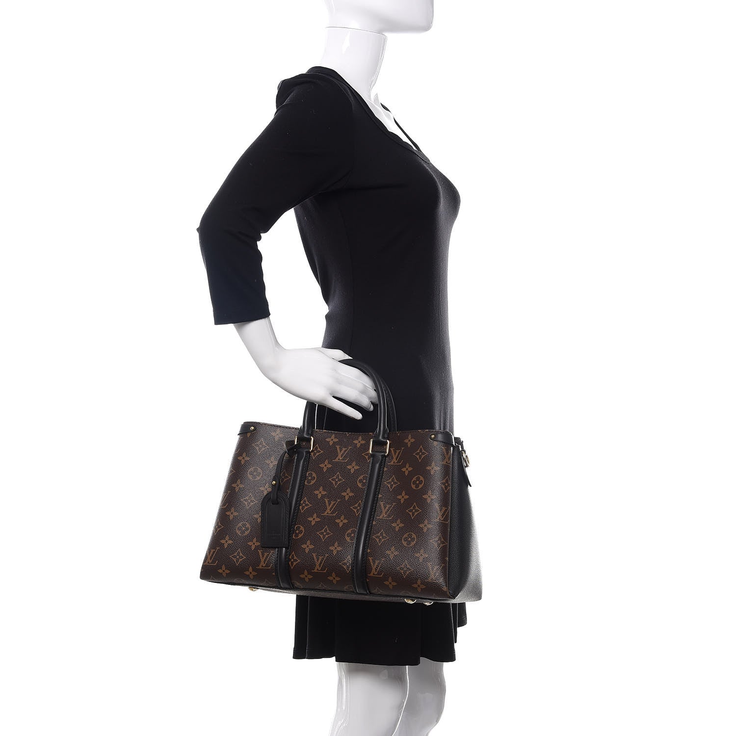 Louis Vuitton Monogram Soufflot MM Black 2 of 9