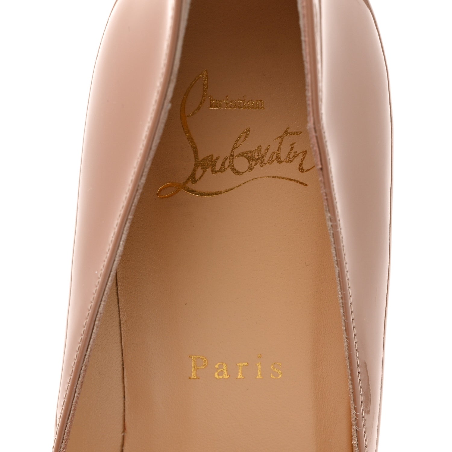 Christian Louboutin Patent Pigalle Follies 85 Pumps 37.5 Nude 6 of 10