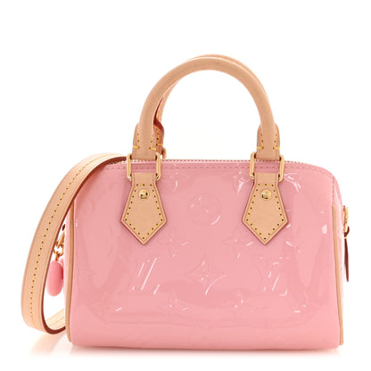 Louis Vuitton Vernis Monogram Nano Speedy Mochi Pink 1 of 11