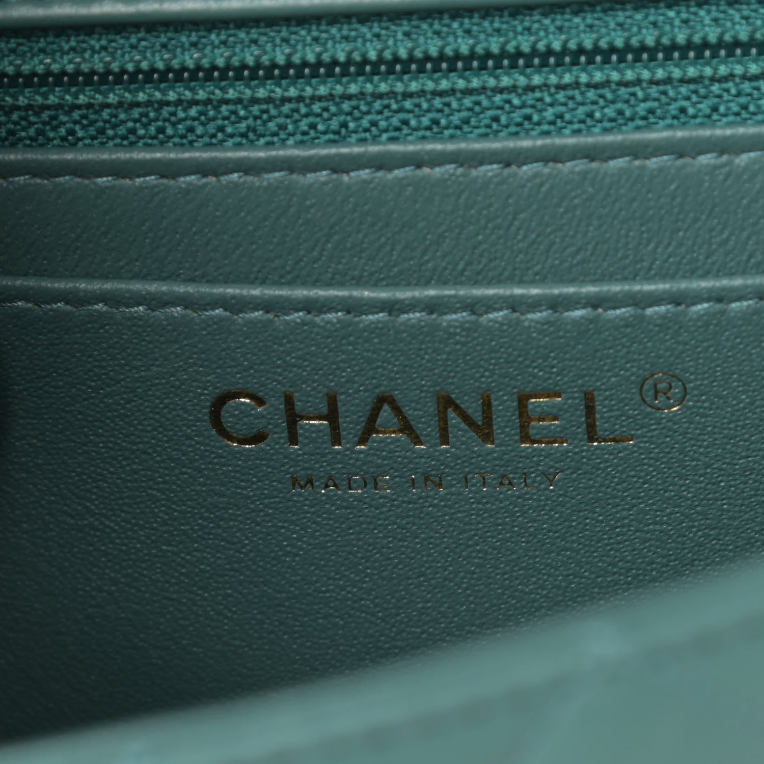 Chanel Lambskin Quilted Mini Rectangular Flap Green 6 of 11