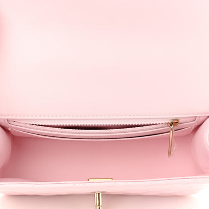 Chanel Lambskin Quilted Mini Top Handle Rectangular Flap Light Pink 5 of 10