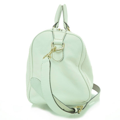 Gucci Leather Vintage Web Boston White 6 of 12