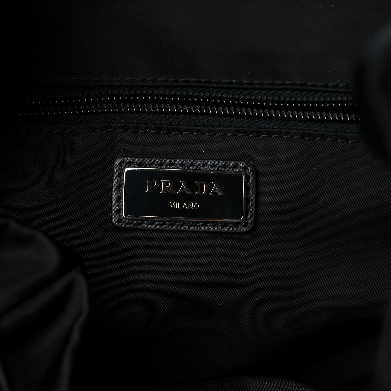 Prada Tessuto Nylon Montagna Double Buckle Backpack Black 6 of 10