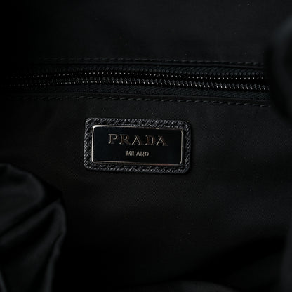 Prada Tessuto Nylon Montagna Double Buckle Backpack Black 6 of 10