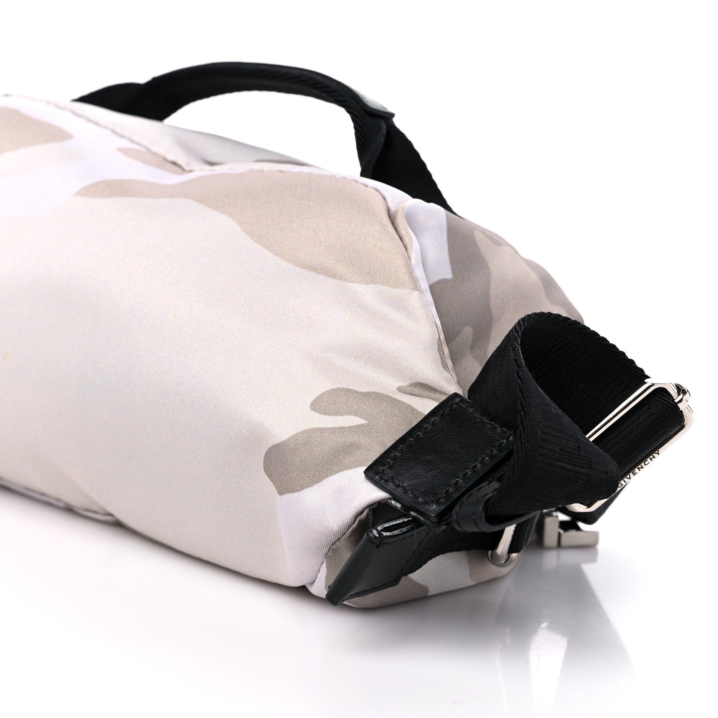 Nylon Camouflage G-Zip Bum Bag Beige Brown